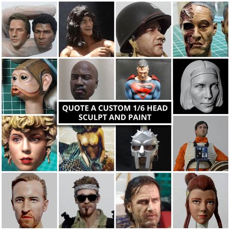 1 6 custom head sculpt